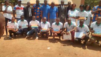 Le parrain M.TIEMOKO et le recipiendaires